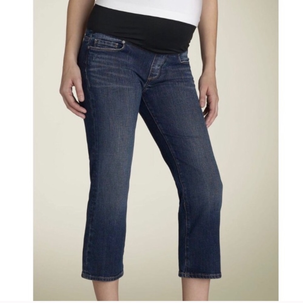 Paige denim maternity crop jeans- Laurel Canyon
